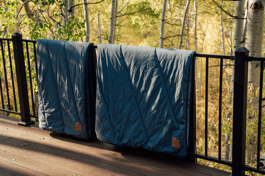 "Klymit Homestead Cabin Comforter Blanket- Nature-Inspired Coziness