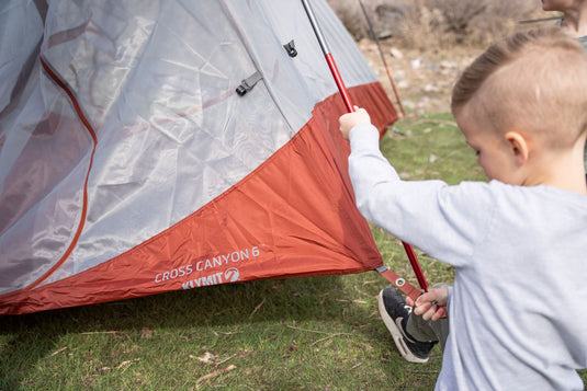 Klymit Cross Canyon 6 Tent - Premium Poles for Durability