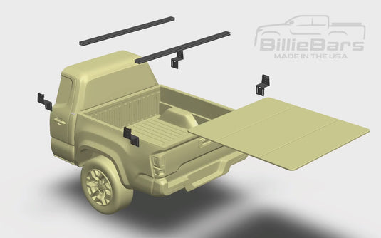 BillieBars 1st Gen Toyota Tacoma (1995-2004), Low Profile Bed Rack