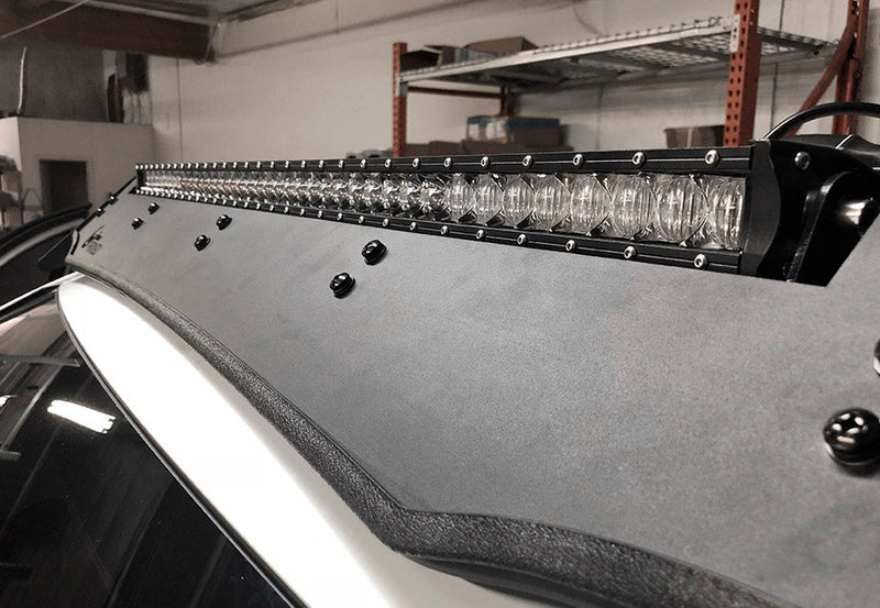 Load image into Gallery viewer, 40" Cut-Out Prinsu Roof Rack Slim LED Light Bar Bracket Kit
