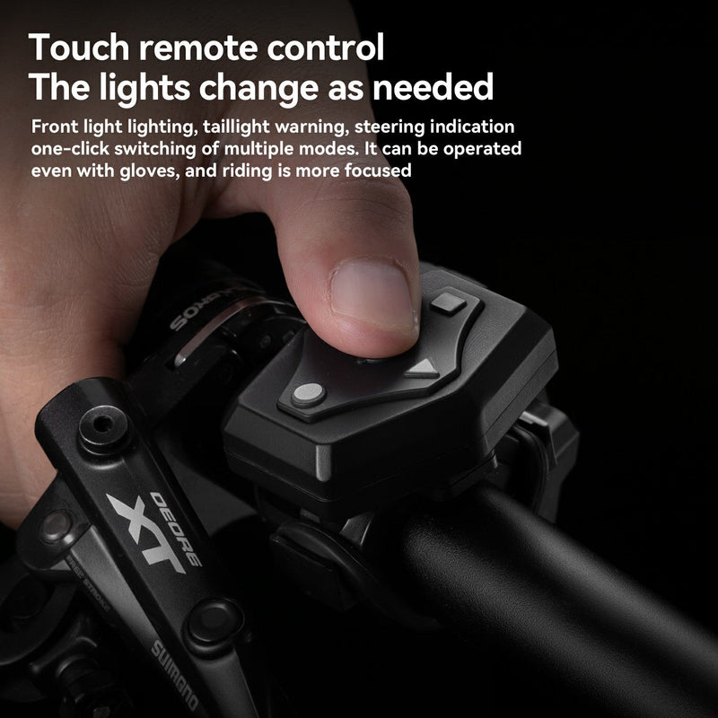Load image into Gallery viewer, Steering Remote Smart Riding Helmet with Bike Headlight and Tail Light GlowGuard
