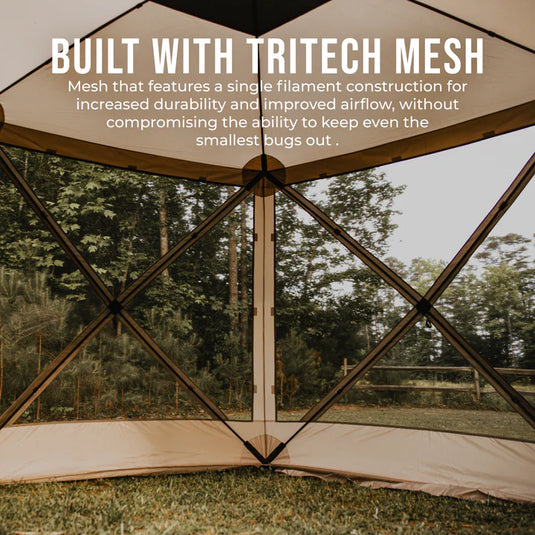 Gazelle Tents G6 6-Sided Portable Gazebo w/ TriTech Mesh