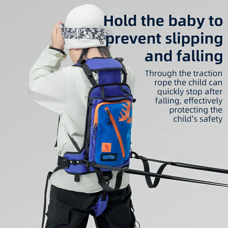 Load image into Gallery viewer, Qunature Kids’ Ski Training Backpack With Traction Rope-H53
