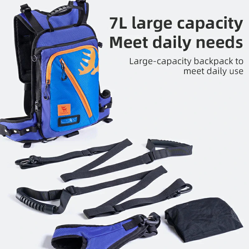 Load image into Gallery viewer, Qunature Kids’ Ski Training Backpack With Traction Rope-H53
