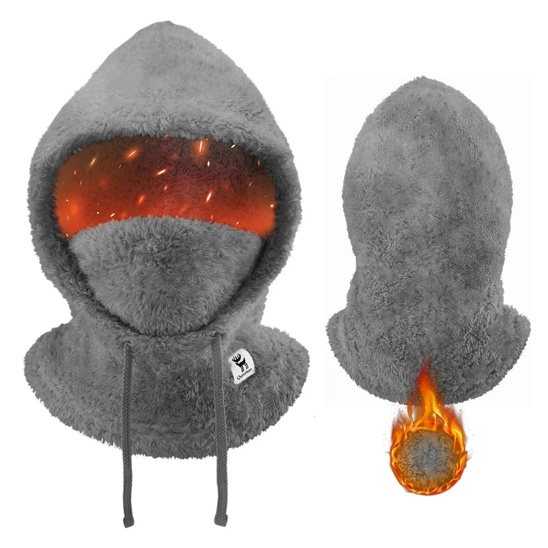 Load image into Gallery viewer, Qunature Thermal Fleece Helmet Liner – Windproof Balaclava Hood for Skiing and Winter Sports
