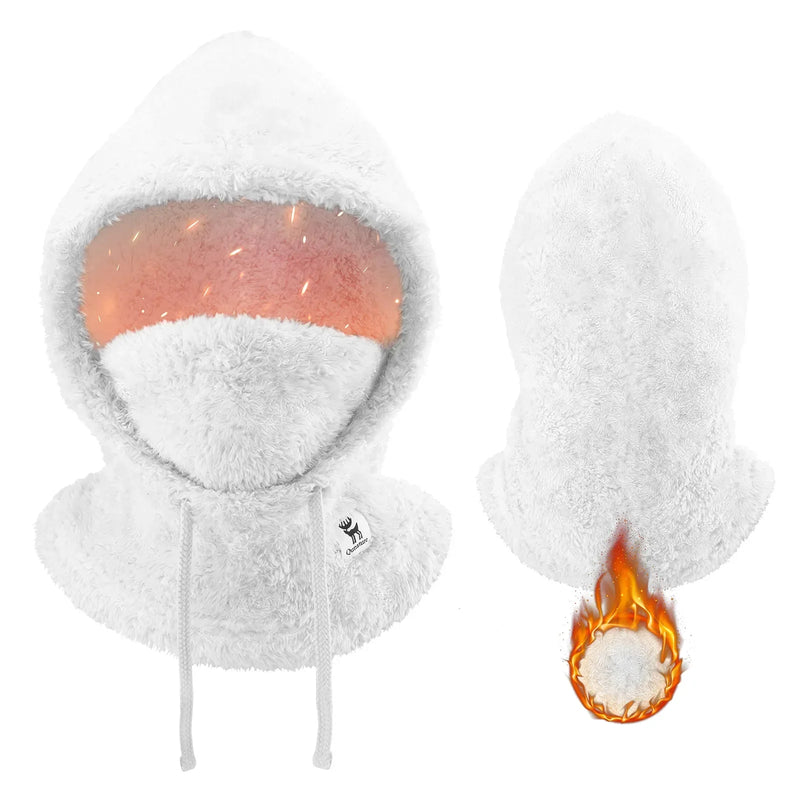 Load image into Gallery viewer, Qunature Thermal Fleece Helmet Liner – Windproof Balaclava Hood for Skiing and Winter Sports
