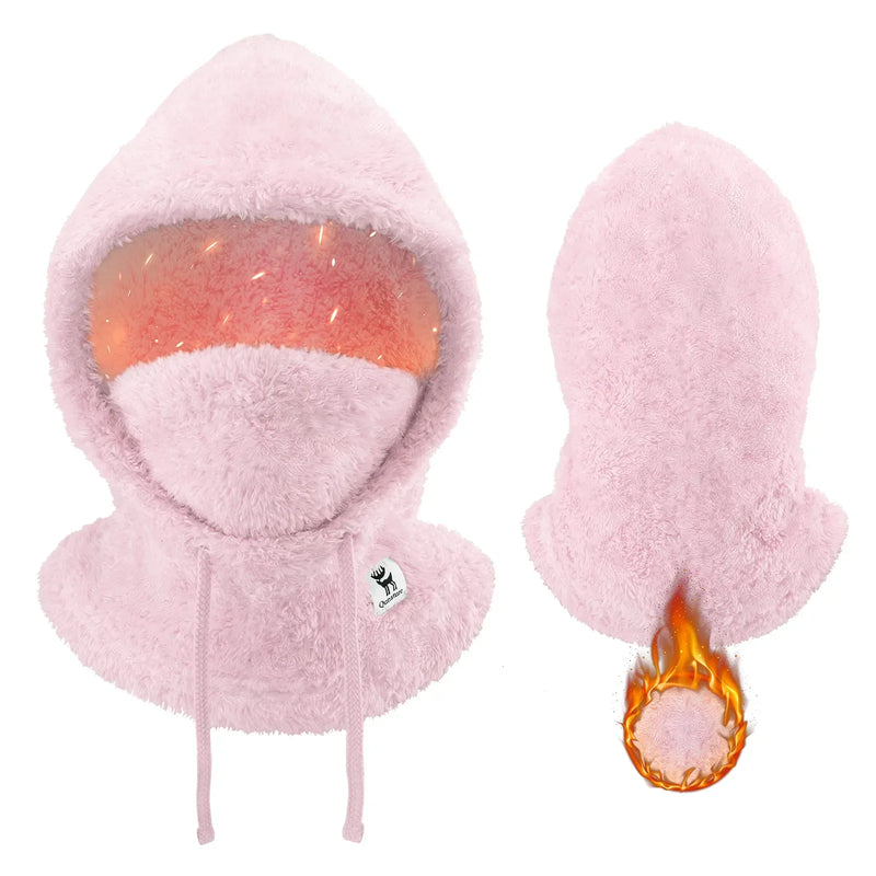 Load image into Gallery viewer, Qunature Thermal Fleece Helmet Liner – Windproof Balaclava Hood for Skiing and Winter Sports
