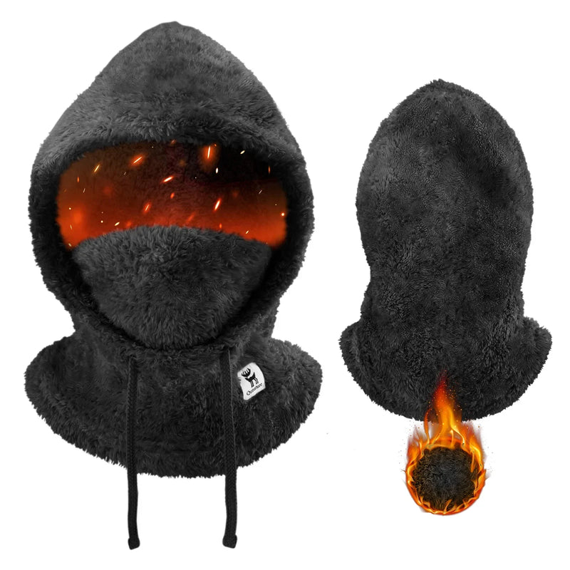 Load image into Gallery viewer, Qunature Thermal Fleece Helmet Liner – Windproof Balaclava Hood for Skiing and Winter Sports
