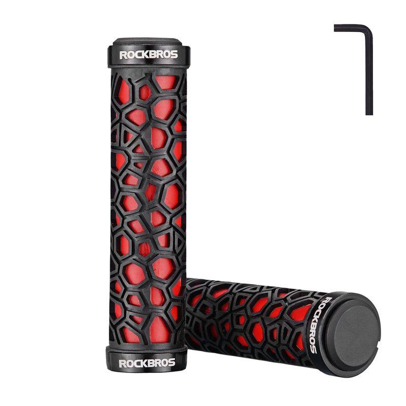 Load image into Gallery viewer, ROCKBROS Bike Handlebar Grips Double Lock-on Non-Slip Grips for MTB, BMX 22.2mm
