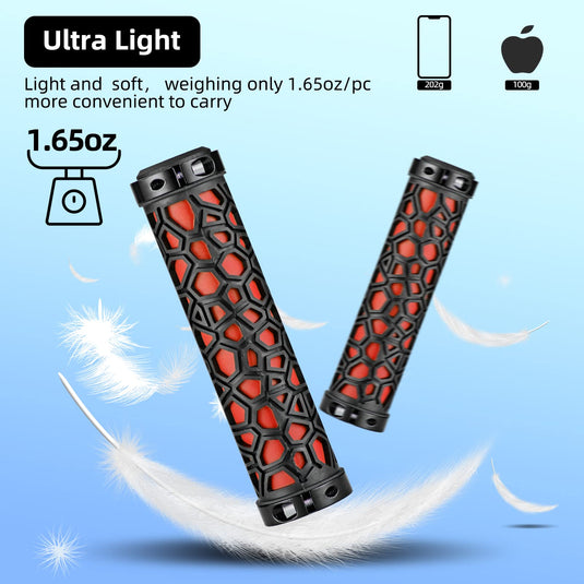 ROCKBROS Bike Handlebar Grips Double Lock-on Non-Slip Grips for MTB, BMX 22.2mm