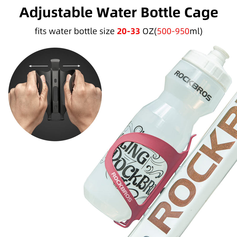 Load image into Gallery viewer, ROCKBROS Lightweight Alloy Aluminum Bike Water Bottle Cage - Secure Hold Bicycle Bottle Bracket
