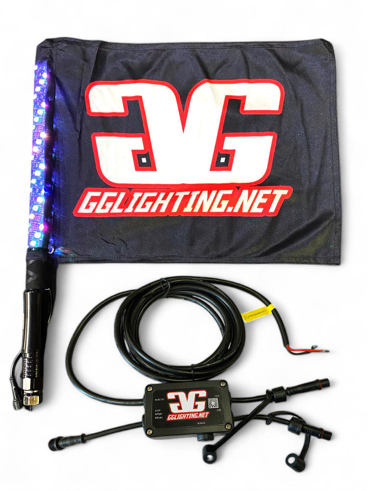 Load image into Gallery viewer, Revo 1.5' RGB Bluetooth Lighted Whip
