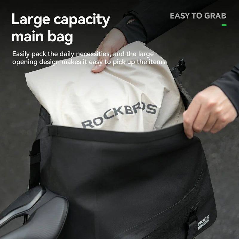Load image into Gallery viewer, RideMate 100% Waterproof Bike Rear Rack Bag 16L
