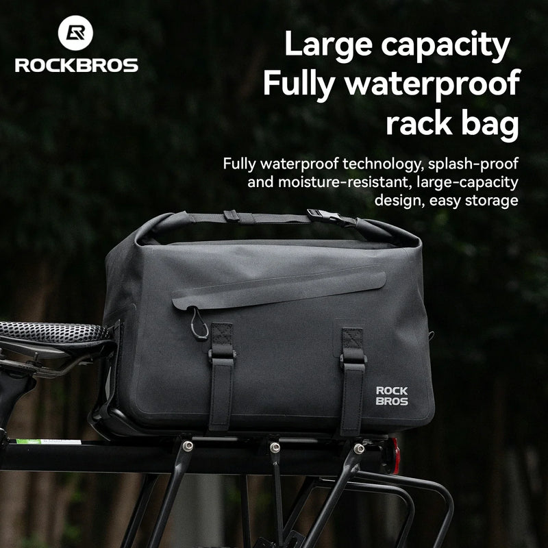 Load image into Gallery viewer, RideMate 100% Waterproof Bike Rear Rack Bag 16L
