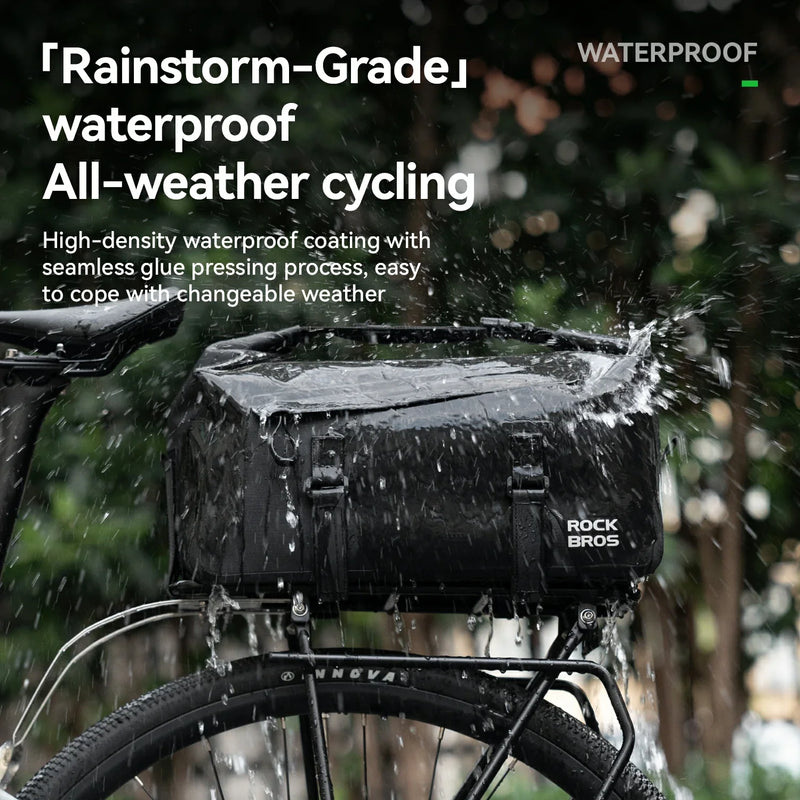 Load image into Gallery viewer, RideMate 100% Waterproof Bike Rear Rack Bag 16L

