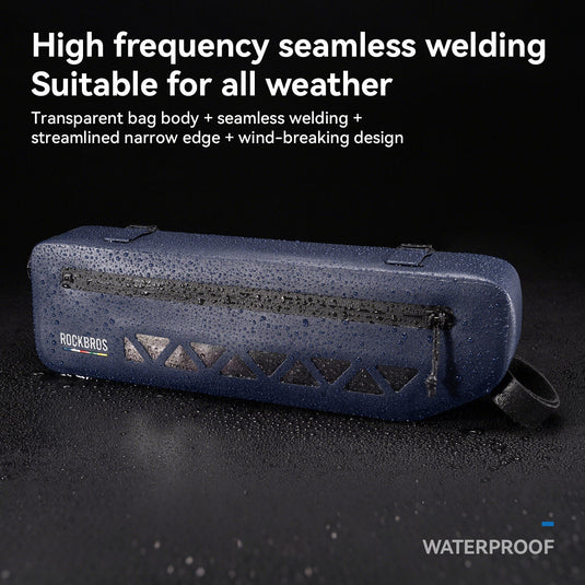 ROCKBROS 100% Waterproof Bike Frame Bag 1.7L Road-to-Sky
