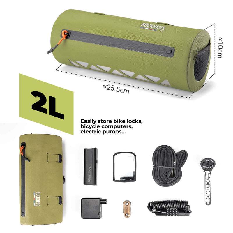 Load image into Gallery viewer, Road-to-Sky Bike Handlebar Bag 100% Waterproof 2L - AS-143
