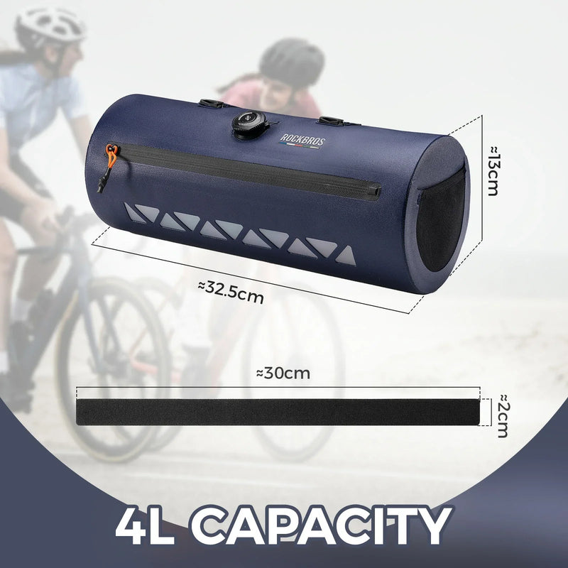 Load image into Gallery viewer, Road-to-Sky Bike Handlebar Bag 4L Waterproof for Road Gravel Bikes
