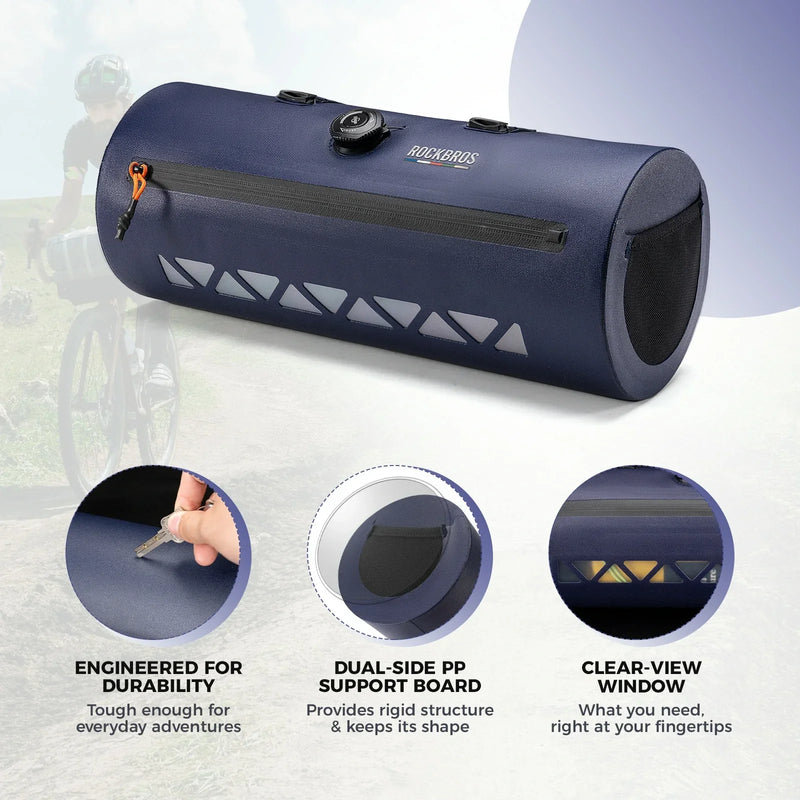 Load image into Gallery viewer, Road-to-Sky Bike Handlebar Bag 4L Waterproof for Road Gravel Bikes
