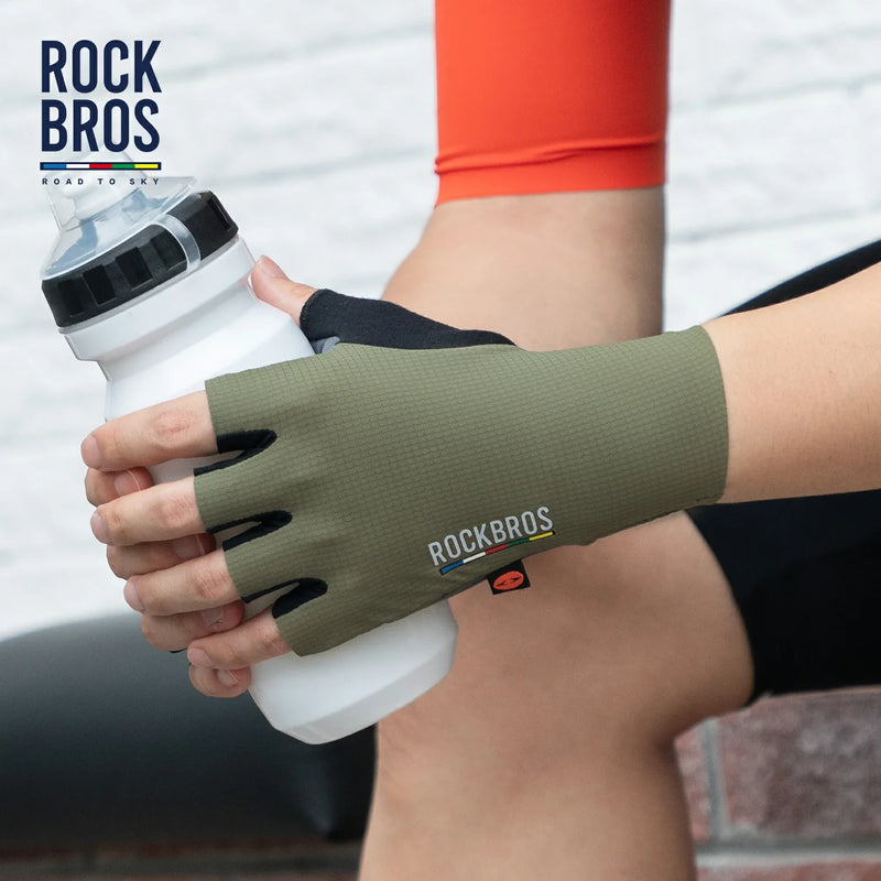 Load image into Gallery viewer, ROAD TO SKY Elastic Interface® Cycling Half Finger Gel Padded Gloves
