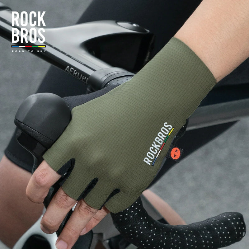 Load image into Gallery viewer, ROAD TO SKY Elastic Interface® Cycling Half Finger Gel Padded Gloves
