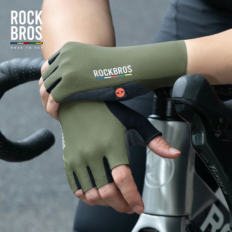 Load image into Gallery viewer, ROAD TO SKY Elastic Interface® Cycling Half Finger Gel Padded Gloves
