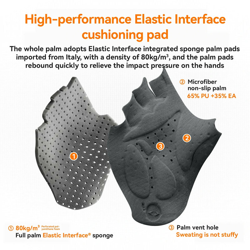Load image into Gallery viewer, ROAD TO SKY Elastic Interface® Cycling Half Finger Gel Padded Gloves
