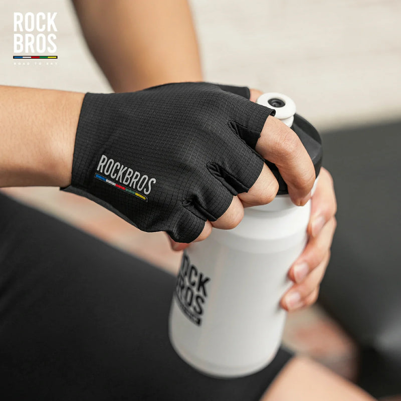 Load image into Gallery viewer, ROAD TO SKY Elastic Interface® Cycling Short Finger Gel Padded Gloves
