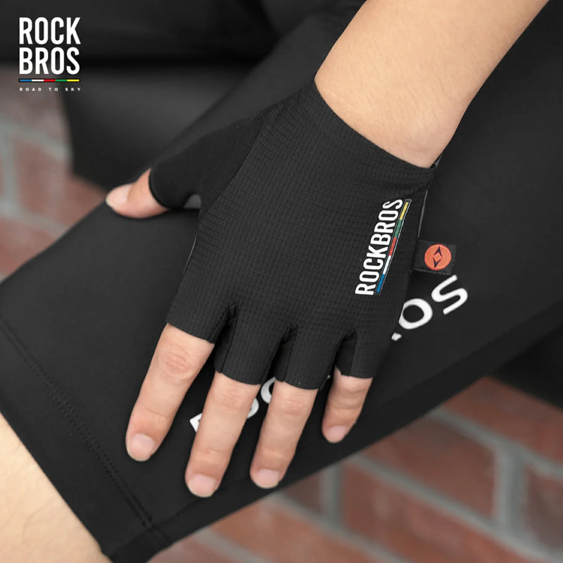 Load image into Gallery viewer, ROAD TO SKY Elastic Interface® Cycling Short Finger Gel Padded Gloves
