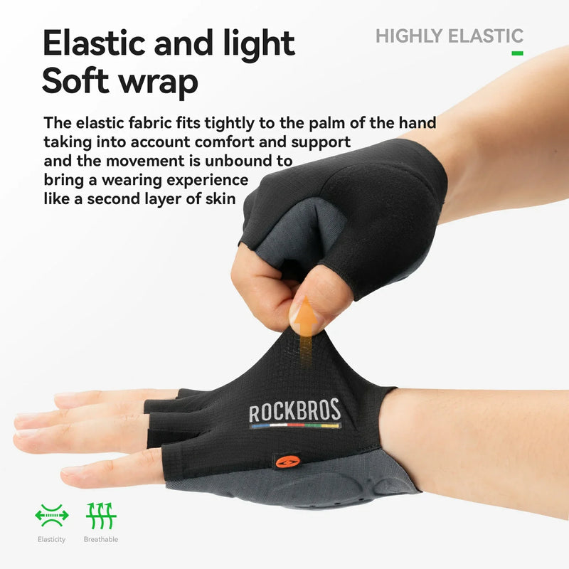 Load image into Gallery viewer, ROAD TO SKY Elastic Interface® Cycling Short Finger Gel Padded Gloves
