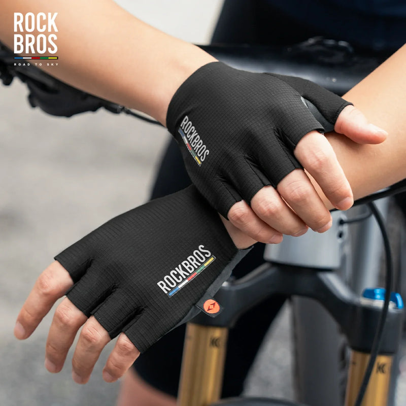Load image into Gallery viewer, ROAD TO SKY Elastic Interface® Cycling Short Finger Gel Padded Gloves
