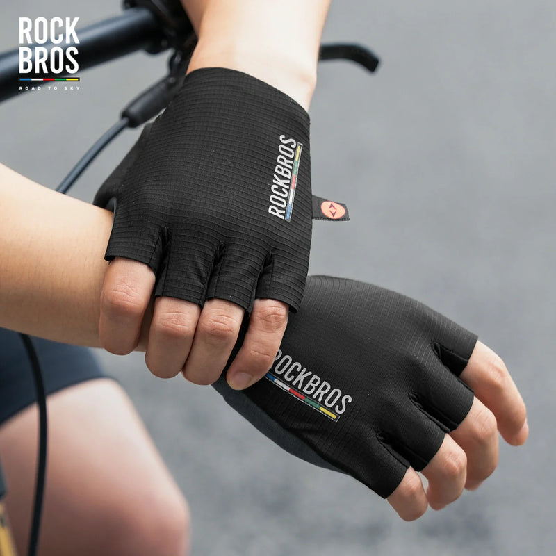 Load image into Gallery viewer, ROAD TO SKY Elastic Interface® Cycling Short Finger Gel Padded Gloves
