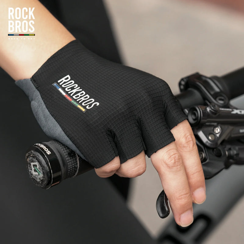 Load image into Gallery viewer, ROAD TO SKY Elastic Interface® Cycling Short Finger Gel Padded Gloves
