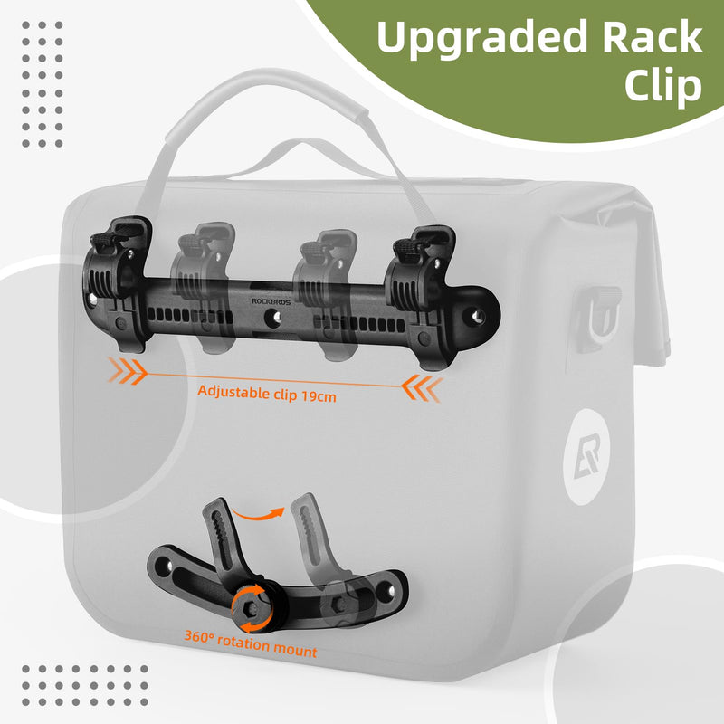 Load image into Gallery viewer, ROCKBROS Bike Panniers 15L Waterproof Bike Rack Bag for Cycling Commuting
