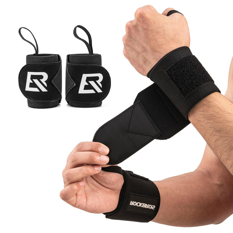 Load image into Gallery viewer, ROCKBROS 22” Wrist Wraps with Thumb Loop Premium Quality for Weightlifting
