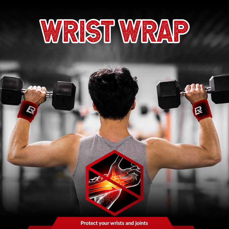 Load image into Gallery viewer, ROCKBROS 22” Wrist Wraps with Thumb Loop Premium Quality for Weightlifting
