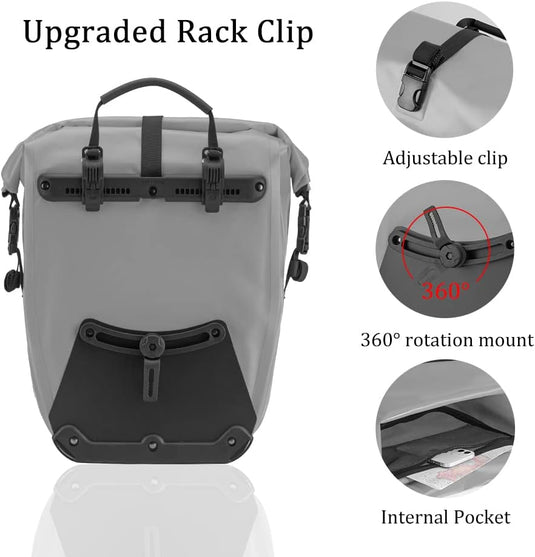 Bike Panniers Waterproof for Rear Rack