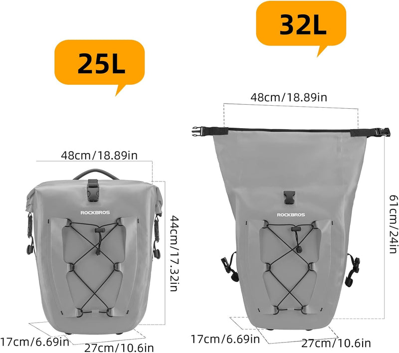 Load image into Gallery viewer, Bike Panniers Waterproof for Rear Rack
