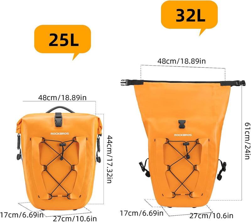 Load image into Gallery viewer, Bike Panniers Waterproof for Rear Rack
