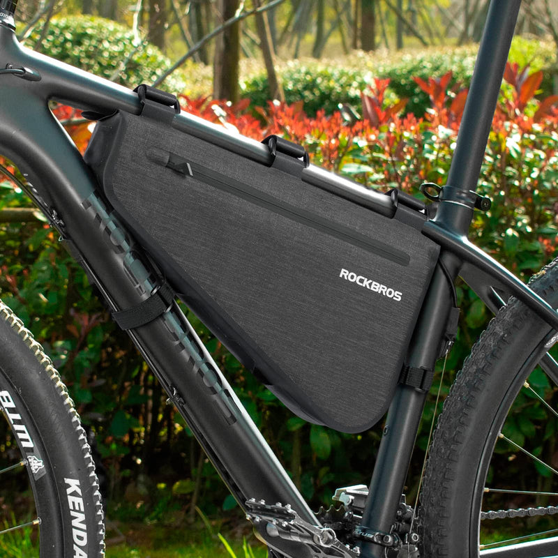 Load image into Gallery viewer, ROCKBROS 5-8L Waterproof Bike Frame Bag Large Triangle Bikepacking Storage Bag for Bicycles
