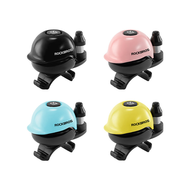 Load image into Gallery viewer, ROCKBROS 80DB Bike Bell Aluminum Alloy Helmet-Shaped Fits 22-34mm Handlebars
