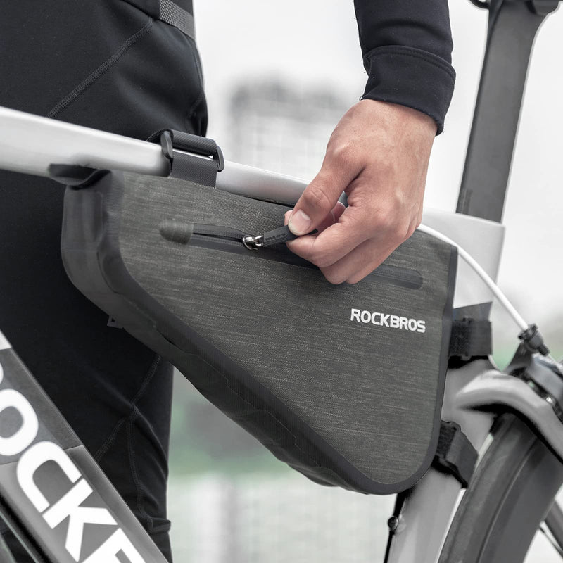 Load image into Gallery viewer, ROCKBROS 5-8L Waterproof Bike Frame Bag Large Triangle Bikepacking Storage Bag for Bicycles
