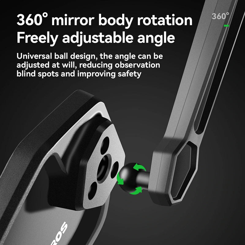 Load image into Gallery viewer, Adjustable Handlebar Bike Rearview Mirror Mirror with Anti-Glare Glass
