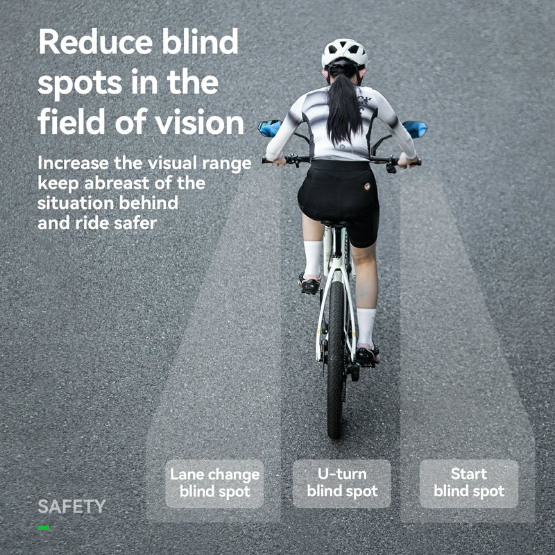 Load image into Gallery viewer, Adjustable Handlebar Bike Rearview Mirror Mirror with Anti-Glare Glass
