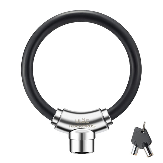 ROCKBROS Anti-Theft Bike Cable Lock Portable Key Lock Rustproof