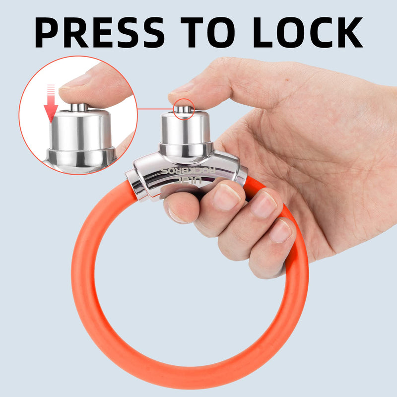 Load image into Gallery viewer, ROCKBROS Anti-Theft Bike Cable Lock Portable Key Lock Rustproof
