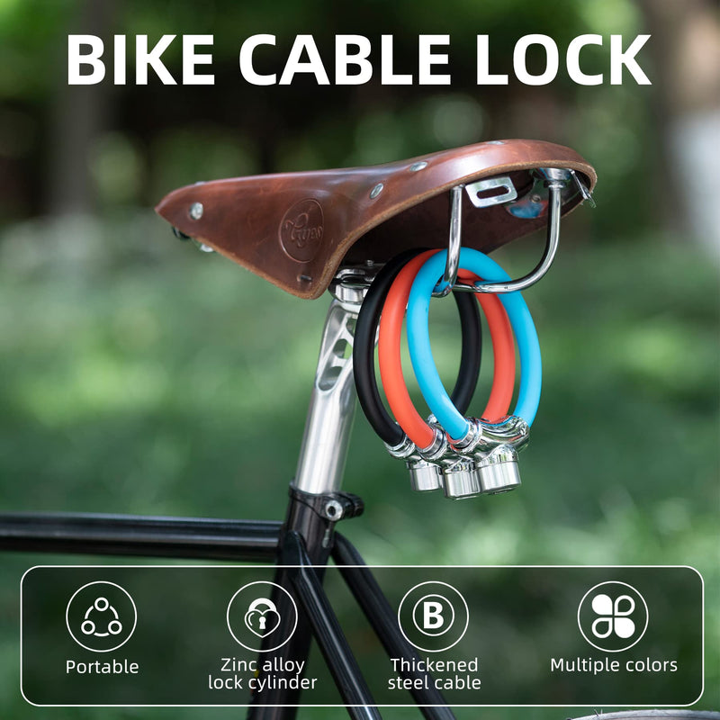 Load image into Gallery viewer, ROCKBROS Anti-Theft Bike Cable Lock Portable Key Lock Rustproof
