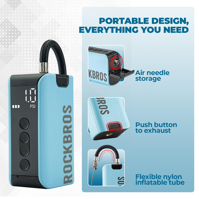 Load image into Gallery viewer, ROCKBROS AS3 Electric Smart Air Portable Fast Ball Pump
