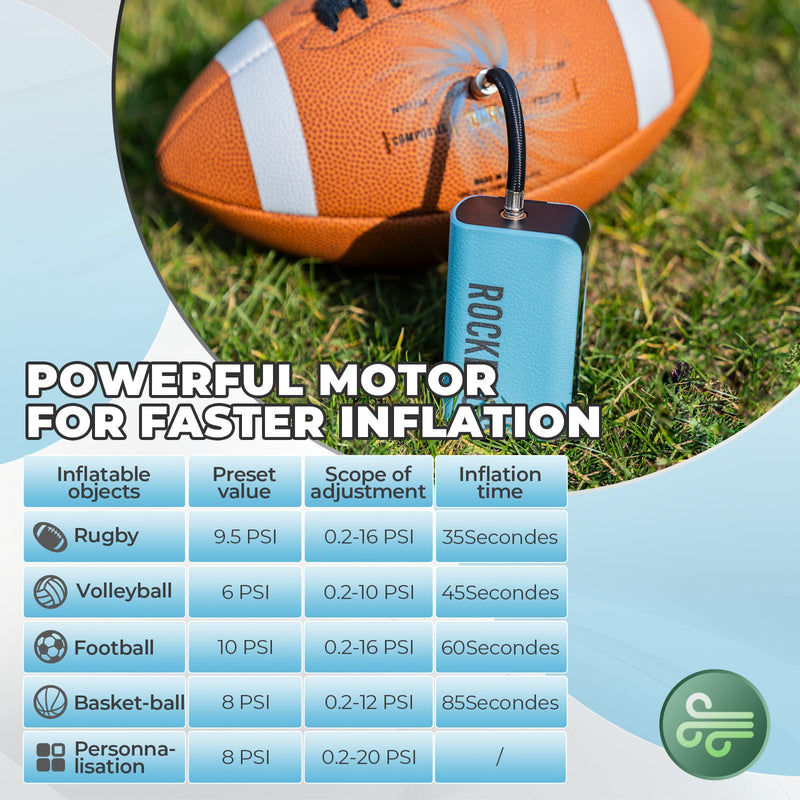 Load image into Gallery viewer, ROCKBROS AS3 Electric Smart Air Portable Fast Ball Pump
