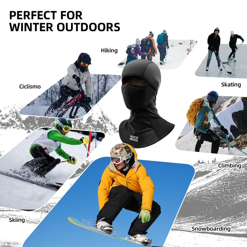Load image into Gallery viewer, ROCKBROS Balaclava Windproof Thermal Scarf Ski Mask for Men Winter Neck Warmer
